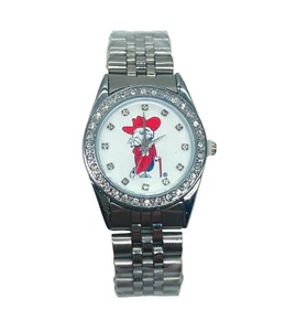 Ole Miss Rebels Colonel Reb Crystal Watch by Seasons Jewelry-RARE-New in Box - Picture 1 of 6