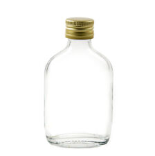 50ml Mini Glass Flask Bottles for Wedding Favours, Zam Zam Water, Caps Included