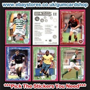 Panini SPL Gum Stickers 2001 *Select the Stickers You Need*