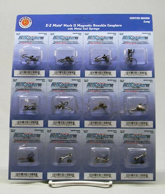 BACHMANN HO SCALE EZ MATE MARK II CENTER SHANK COUPLER LONG 12pk BAC78024-12 NEW - Image 1 of 2