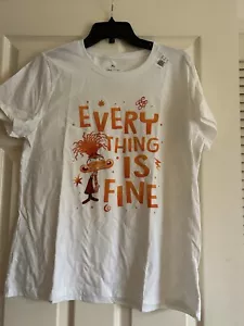 Inside Out 2 Emotions Anxiety EVERYTHING IS FINE T-Shirt~ L~42" bust~26.5 long" - Picture 1 of 6