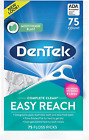DenTek Complete Clean Easy Reach Floss Picks, No Break &amp; No Shred Floss,