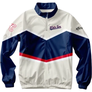 Chicago White Sox Throwback Quarter Zip Windbreaker Brand New Adult XL - Picture 1 of 1