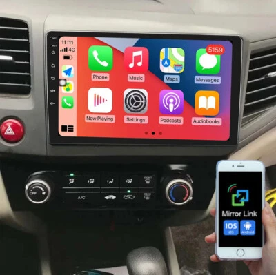 Для 2012-2015 Honda Civic автомобиля стерео радио Carplay Android 13 BT GPS навигатор 2 + 64GB - Изображение 1 из 4