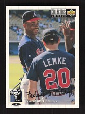 1994 Collector's Choice Silver Signature  Fred McGriff #197 Atlanta Braves