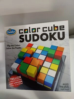 Sudoku Color Cube   Flip Cubes Solve the Puzzle New Open Box - Image 1 of 4