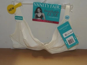  VANITY FAIR FULL COVERAGE BRA - COCONUT WHITE - 34C - RETAILS @40.00 (BRA-250) - Picture 1 of 6