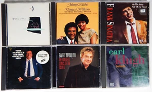 MALE SINGER CROONER 6 CD LOT SINATRA EARL KLUGH MATHIS BENNETT MANILOW CETERA - Foto 1 di 14