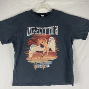 Vintage Led Zeppelin Swan Song Double Sided T Shirt Robert Plant Jimmy Page - Picture 1 of 9
