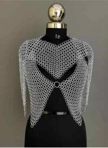 Mittelalter Kettenhemd Rüstung, Kettenhemd Ketten, Cosplay, Larp Rüstung, Geschenk für Frauen. - Bild 1 von 4