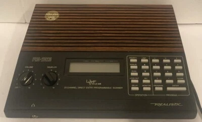 VTG. Realistic Programmable Scanner Receiver PRO-2023 20-128. No Antenna - Image 1 of 4