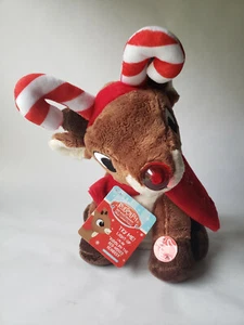 Peluche musical Rudolph el reno nariz roja - Luces nasales Rudolph gira - Imagen 1 de 5