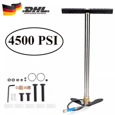 NISORPA 4500 PSI Luftpumpe Air Gun Pump PCP Handpumpe Hochdruck Luftgewehre Standpumpe