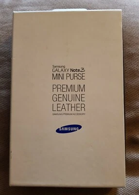 SAMSUNG GALAXY NOTE 3 MINI PURSE - PREMIUM GENUINE LEATHER - EF-HN900BLEGWW - Image 1 of 4