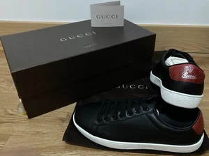 Gucci Ayers trapper Lux Trainer In Black And Red. Size 5.5. BNIB. - Picture 1 of 7