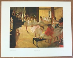 Edgar Degas Ballet School Rare Vintage Original 1st Print Ltd Ed Lithograph - Picture 1 of 1