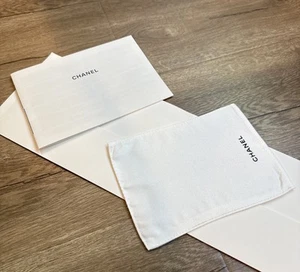 NUEVO CHANEL Kit de folleto de cuidado clásico con paño blanco para bolsa - Imagen 1 de 6