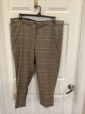 Maurices Ladies Dress Pants Brown Plaid Size 20W - Image 1 of 4