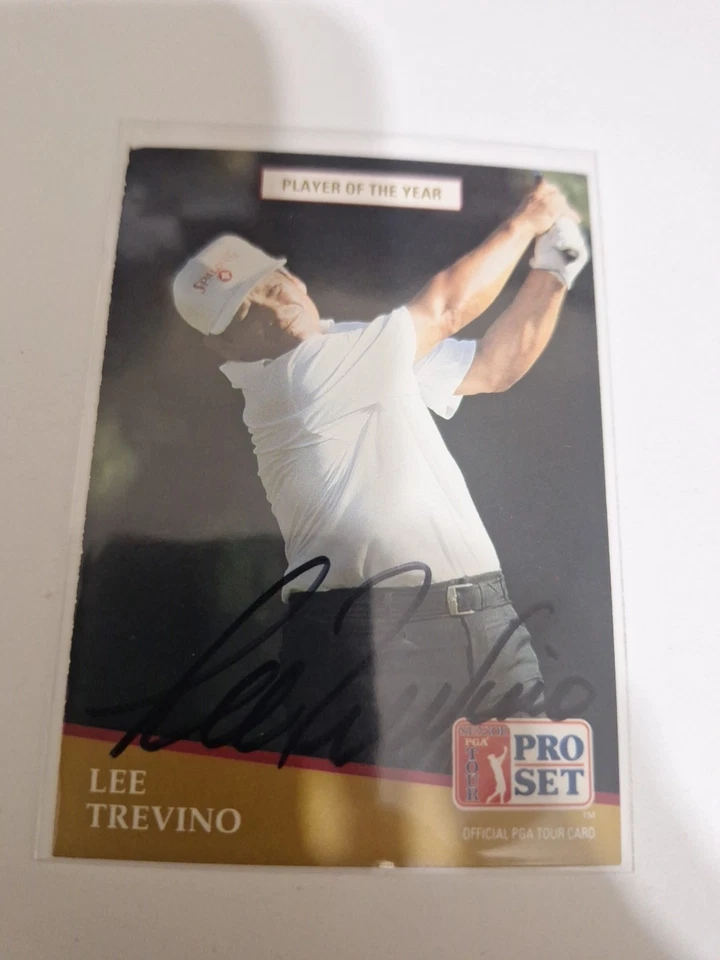 Tarjeta autógrafa de Lee Treviño Foto 1 de 1