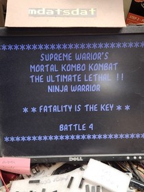 MORTAL KOMBAT 1 PCB JAMMA ARCADE TURBO NINJA ROM SET (T-UNIT)!!!!! MIDWAY