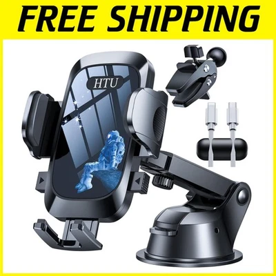 3-in-1 Car Phone Mount: Dashboard, Windshield, Air Vent - Image 1 of 4