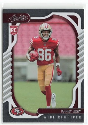 2022 Panini Absolute Danny Gray RC San Francisco 49ers #133 - Image 1 of 2