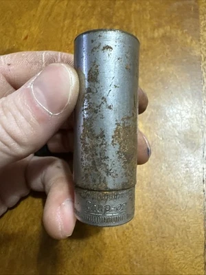 Vintage Snap On 3/8" Drive 19mm  6pt Metric Deep Socket SFSM19 Preowned #120 - Image 1 of 4
