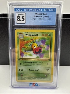 Pokémon Jungle Weepinbell 1999 #48/64 CGC 8,5 casi nuevo/como nuevo+ - Imagen 1 de 2