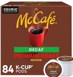 Mccafe Decafe Premium Café Tostado Medio Keurig K-Cup Cápsulas, 84 unidades. - Imagen 1 de 12