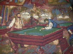 2 YDS REGAL BAR PUB BILLARD GOBELIN POLSTERSTOFF FÜR WENIGER - Bild 1 von 4