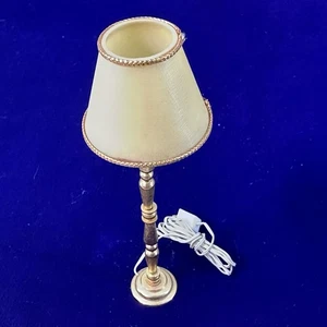 Vintage Dollhouse Miniature House Floor Lamp With Shade 5" - Picture 1 of 11