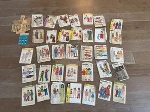Vintage McCall’s, Simplicity & Butterick Sewing Patterns – Lot of 30+ - Picture 1 of 5