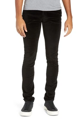 Monfrere Vaqueros Greyson Terciopelo Negro Talla 36 ¡USADOS EN EXCELENTE ESTADO! Foto 1 de 4