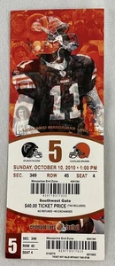 NFL 2010 10/10 Atlanta Falcons at Cleveland Browns Ticket-Michael Turner 140yds - Picture 1 of 1