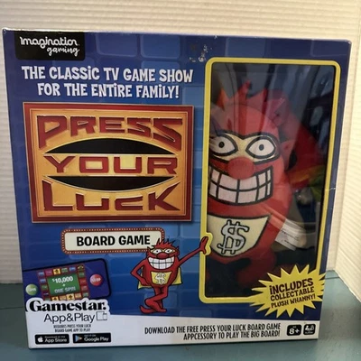 NEW Press Your Luck Classic TV Board Game Collectible Plush Whammy! + Card Game - Image 1 of 4