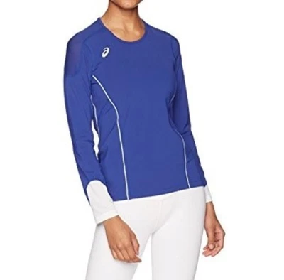 Футболка с длинным рукавом ASICS Domain II, королевская/белая, X-Large Junior женская - Изображение 1 из 4