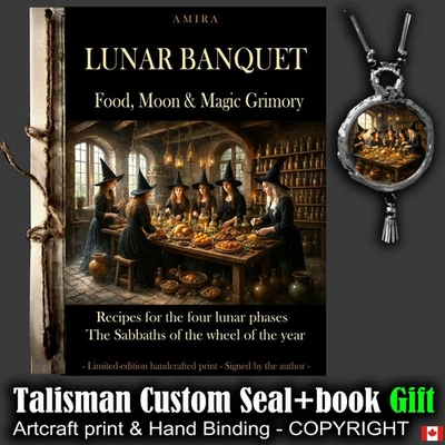 Esoteric Book Magic Grimoire Lunar Banquet Kitchen Cooking Recipes Pagan Witch - Image 1 of 4