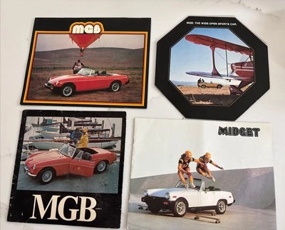 MG Ventas Folleto Colección 4 Diferentes Inglés Años 70 MGB, Folletos Enanos Foto 1 de 4