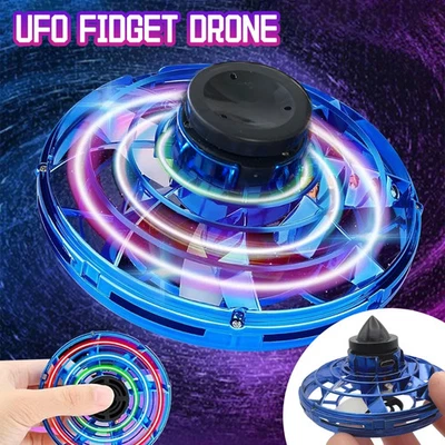 NEW LED Flying UFO Spinner Fingertip, Upgrade Flight Helicopter Gyro Flyorb Hove - Bild 1 von 4