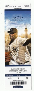 2013 NY YANKEES VS CLEVELAND INDIANS TICKET STUB 6/5/13  C.C. SABATHIA WIN - Picture 1 of 1