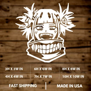 Himiko Toga|Hero Academia|Anime|Pegatina de vinilo |Calcomanía para ventana|Portátil|coche - Imagen 1 de 9