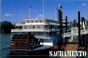 Boat Ship Postcard Delta King Sacramento Riverboat California CA  - Picture 1 of 4