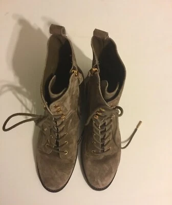 Botas con cordones de gamuza de combate Tory Burch para mujer talla 9,5 Foto 1 de 3