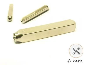 Cuchillo y tenedor sello de diseño sello de impacto, tipo de impresión, tamaño de fuente: 6 mm - Imagen 1 de 1