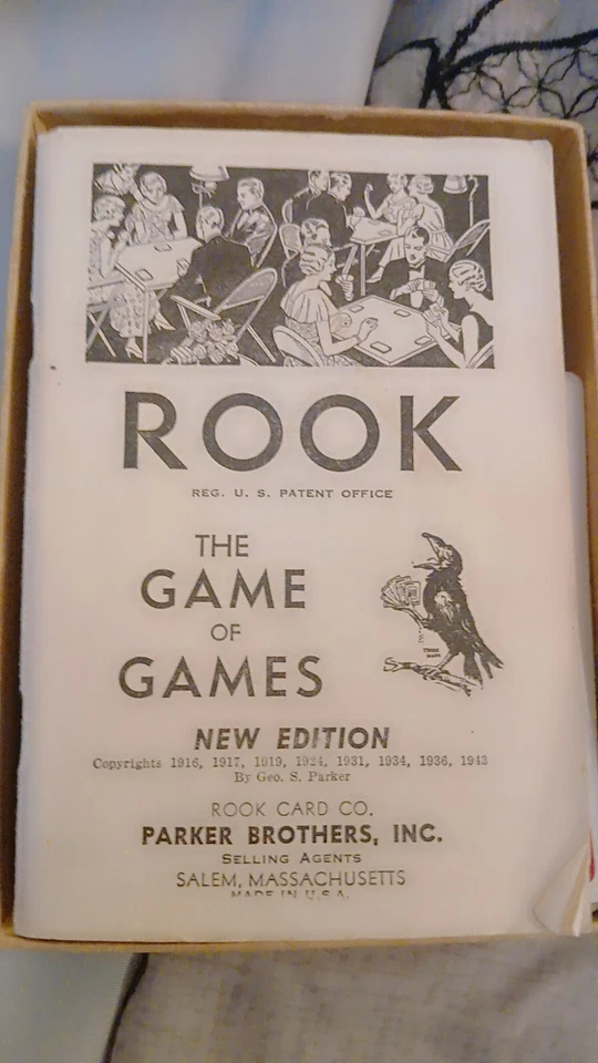 Vintage Rook Card Game - 1943 - Parker Brothers - Playing Cards - Unused Rules - Image 1 of 3