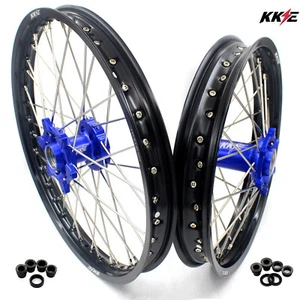 Llantas KKE 21/18"" aptas para KTM EXC XCW XC XCF MXC 125-380CC 2000-2002 bujes azules - Imagen 1 de 12