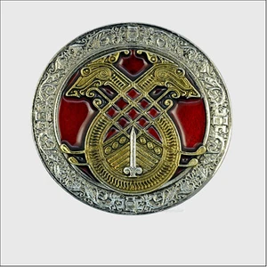 Kelten Mythologie Gürtelschnalle Buckle f. Wechselgürtel Mittelalter *212 go - Bild 1 von 3