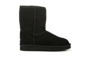BOTAS DE MUJER KOOLABURRA BY UGG KOOLA CORTAS NEGRAS GAMUZA PIEL DE OVEJA TALLA US 7 NUEVAS - Imagen 1 de 5