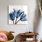 - TMP-AK011A-2424 Blue Tulip X-Ray Flower Wall Art on Frameless Free Floating...