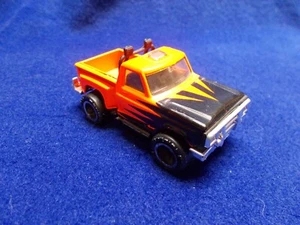 1996 MATCHBOX SUPERFAST #55 BRIGHT ORANGE & BLACK FORD F-150 FLARE SIDE PICKUP - Picture 1 of 3
